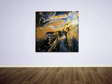 Load image into Gallery viewer, Midnight Blue Painting, 24 x 24 inches.
