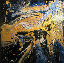 Load image into Gallery viewer, Midnight Blue Painting, 24 x 24 inches.
