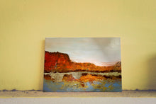 Load image into Gallery viewer, The Mesa 24 x 36 original acrylic painting with gold leaf
