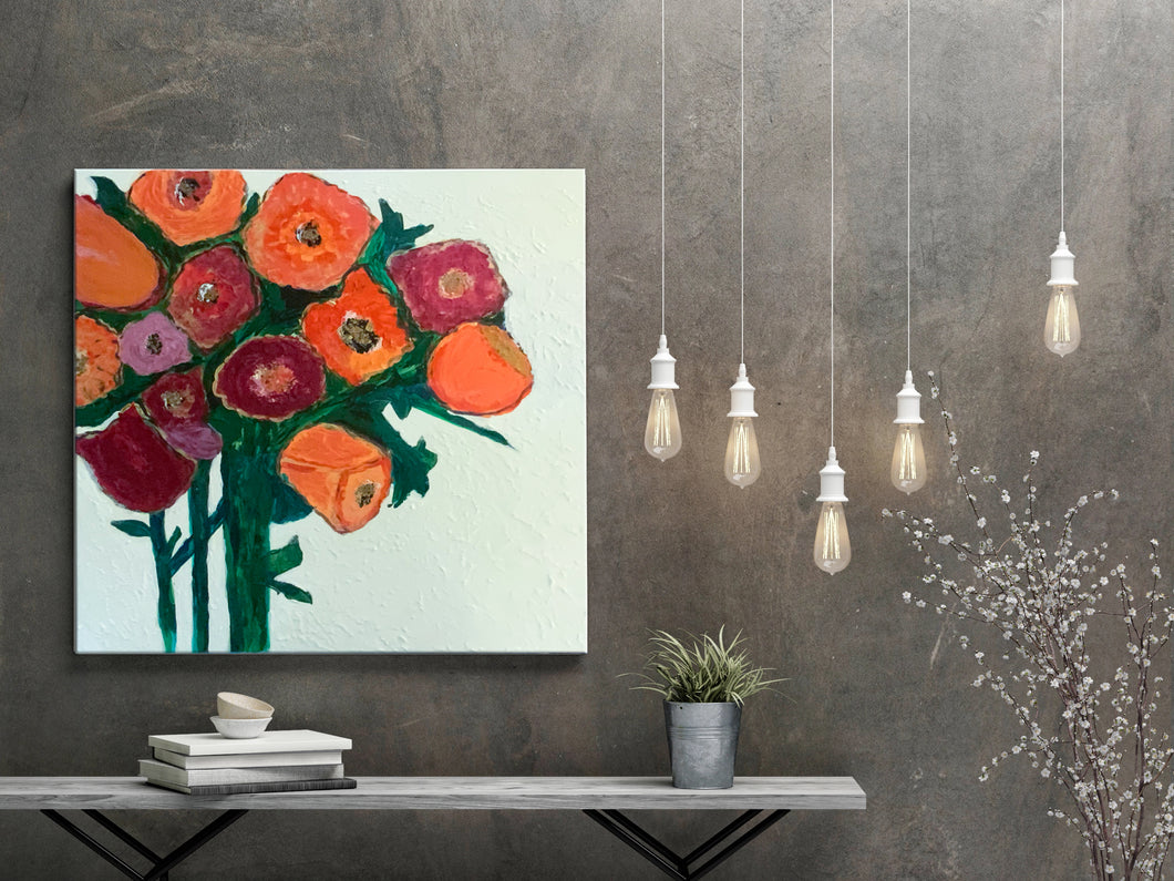 Passel of Posies 24 x 24