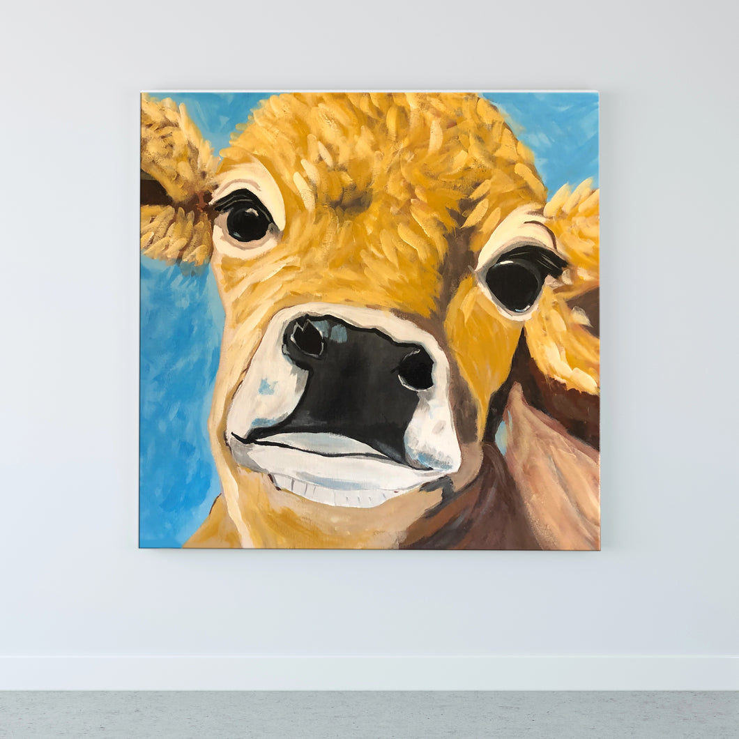 Baby Calf folk art